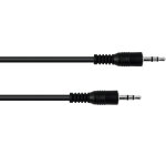 Omnitronic c�ble jack 3, 5 st�r�o 3m bk - c�ble � prise jack