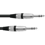Omnitronic c�ble jack 6. 3 st�r�o 6m bk road - c�ble � prise jack