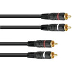 Omnitronic cble rca 2x2 0, 6m - cble rca
