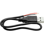 Omnitronic c�ble usb - a vers 2x fils ouverts 30cm - c�bles usb