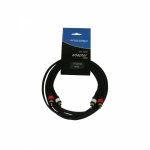 Omnitronic chinchkabel 2x2 cinch rot / sw 1, 0m highend - cble rca