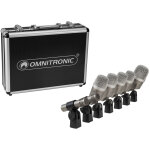 Omnitronic mic 77 - 7lmh mk2 jeu de microphones pour batterie - microphones pour instruments Omnitronic mic 77 - 7lmh mk2 jeu de microphones pour batterie - microphones pour instruments