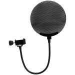 Omnitronic microphone - pop filter mtal, noir - accessoires pour installations sans fil