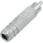 Omnitronic rca plug / jack socket mono metal jacket - adaptateurs Omnitronic rca plug / jack socket mono metal jacket - adaptateurs