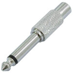 Omnitronic rca socket / jack plug mono, metal jacket - connecteurs jack Omnitronic rca socket / jack plug mono, metal jacket - connecteurs jack