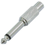Omnitronic rca socket / jack plug mono, metal jacket - connecteurs jack