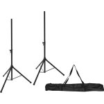 Omnitronic set 2x m - 3 speaker - system stand + carrying bag - trpieds pour haut - parleurs