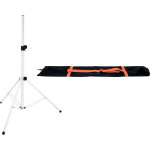 Omnitronic set bs - 2 eu support pour haut - parleur blanc + sac de transport - pieds pour enceintes