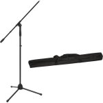 Omnitronic set tr�pied de microphone ms - 2a avec perche bk + sac - pieds pour microphones