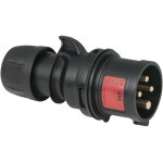Pce cee 16 a / 400 v - 4p fiche m�le noire - turbo terminal - sans vis - connecteurs cee