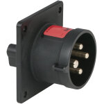 Pce cee 16 a / 400 v prise m�le � 4 broches, noire - connecteurs cee