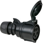 Pce cee 32a 400v 5p plug female - noir, turbo twist, ip44 - connecteurs cee