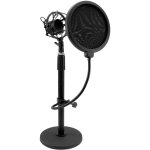Pied de micro omnitronic msp - 1 avec suspension antichoc et filtre anti - pop - pieds de microphone