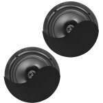 Power dynamics ncbt8b ensemble de haut - parleurs de plafond amplifi�s � profil bas bt 8  noir - haut ...