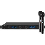 Power dynamics pd632h syst�me de microphones sans fil uhf num�rique � 2 canaux (20) avec 2 microphones ...