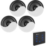 Power dynamics powerline a100bset amplificateur audio mural avec 4 haut - parleurs de plafond - b - stock ...