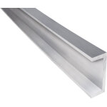 Profil� en u en aluminium riggatec 120 x 45 x 10 mm longueur 2, 5 m - profil�s en u en aluminium