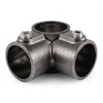 Raccord de tube riggatec pi�ce d'angle continue pour tube de 48, 3 mm noir - accessoires pour tubes