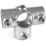 Raccord de tube riggatec pice en t pour tube de support pour tube de 48, 3 mm en argent - raccords pour ...