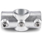 Raccord de tube riggatec, pièce transversale continue pour tube de 48, 3 mm, en argent - raccords pour ... Raccord de tube riggatec, pièce transversale continue pour tube de 48, 3 mm, en argent - raccords pour ...