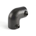 Raccord de tuyau riggatec coud� � 90� pour tuyau de 48, 3 mm noir - accessoires pour tubes