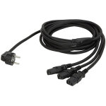 R�partiteur dap - audio schuko vers 3 prises iec, 3 m - c�bles d'alimentation iec