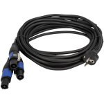 R�partiteur dap - audio schuko vers neutrik powercon 3 voies 5 m - c�bles powercon