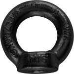 �crou annulaire riggatec din 582 m18, noir - anneaux de levage, �crous de levage et maillons de suspension ...