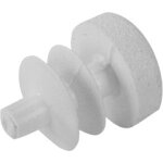 Riggatec embout blanc de scurit pour 10 x 0, 8 - 1, 5 mm tube rond - 10 x 1 mm