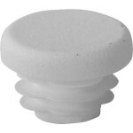 Riggatec embout blanc de scurit pour 25 x 3 - 5 mm tube rond - 25 x 3 mm