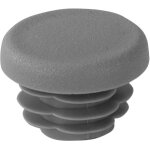 Riggatec embout gris trafic 25 x 3 - 5 mm tube rond - 25 x 3 mm