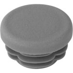 Riggatec embout gris trafic 30 x 2, 5 - 4, 5 mm tube rond - 30 x 3 mm