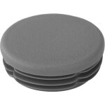 Riggatec embout gris trafic pour 48, 3 x 1, 2 - 3, 6 mm tube rond - 48, 3 x 3 mm