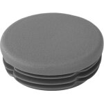 Riggatec embout gris trafic pour 48, 3 x 1, 2 - 3, 6 mm tube rond - 48, 3 x 3 mm