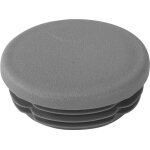 Riggatec embout gris trafic pour 48, 3 x 2, 5 - 5, 2 mm tube rond - 48, 3 x 3 mm
