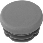 Riggatec embout gris trafic pour tube 40 x 3 - 5 mm rond - 40 x 3 mm