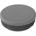 Riggatec embout gris trafic pour tube 50, 8 x 1, 2 - 3 mm rond - 51 x 2 mm