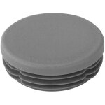 Riggatec embout gris trafic pour tube 50 x 1 - 2, 5 mm rond - 50 x 2 mm