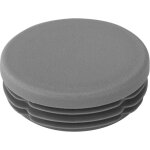 Riggatec embout gris trafic pour tube 50 x 1 - 2, 5 mm rond - 50 x 2 mm