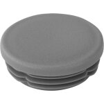 Riggatec embout gris trafic pour tube 50 x 2, 5 - 4, 5 mm rond - 50 x 3 mm