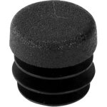 Riggatec embout noir pour 16 x 0, 8 - 2 mm tube rond - 16 x 2 mm