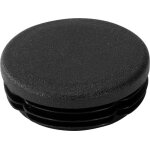 Riggatec embout noir pour 48, 3 x 1, 2 - 3, 6 mm tube rond - 48, 3 x 3 mm