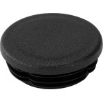 Riggatec embout noir pour 48, 3 x 2, 5 - 5, 2 mm tube rond - 48, 3 x 3 mm