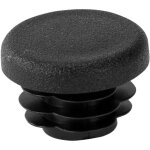Riggatec embout noir pour tube 25 x 3 - 5 mm rond - 25 x 3 mm