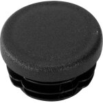Riggatec embout noir pour tube 40 x 3 - 5 mm rond - 40 x 3 mm