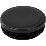 Riggatec embout noir pour tube 50, 8 x 1, 2 - 3 mm rond - 51 x 2 mm