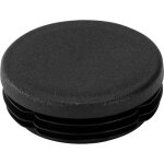 Riggatec embout noir pour tube 50 x 1 - 2, 5 mm rond - 50 x 2 mm