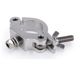 Riggatec halfcouplers argent etroit à 200 kg (48 - 51 mm) acier inoxydable - demi - coupleur Riggatec halfcouplers argent etroit à 200 kg (48 - 51 mm) acier inoxydable - demi - coupleur