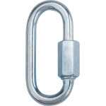 Maillon � connexion rapide riggatec, 6 mm, din 56927, galvanis�, type a - anneaux de levage, �crous de ...