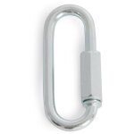 Maillon � connexion rapide riggatec, 6 mm, din 56927, galvanis�, type b - anneaux de levage, �crous de ...